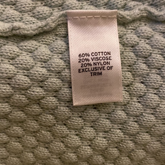 Hinge Nordstrom jeweled neckline waffled 3/4 sleeved split back knit sweater XS - Picture 10 of 11